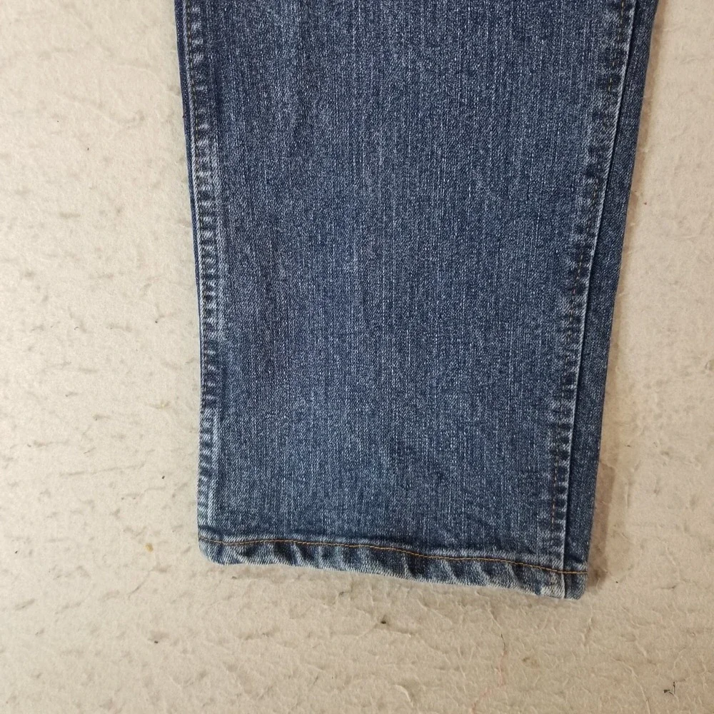 Wrangler jeans men's 40 x 30 Advanced Comfort slim straight Blue denim pants
